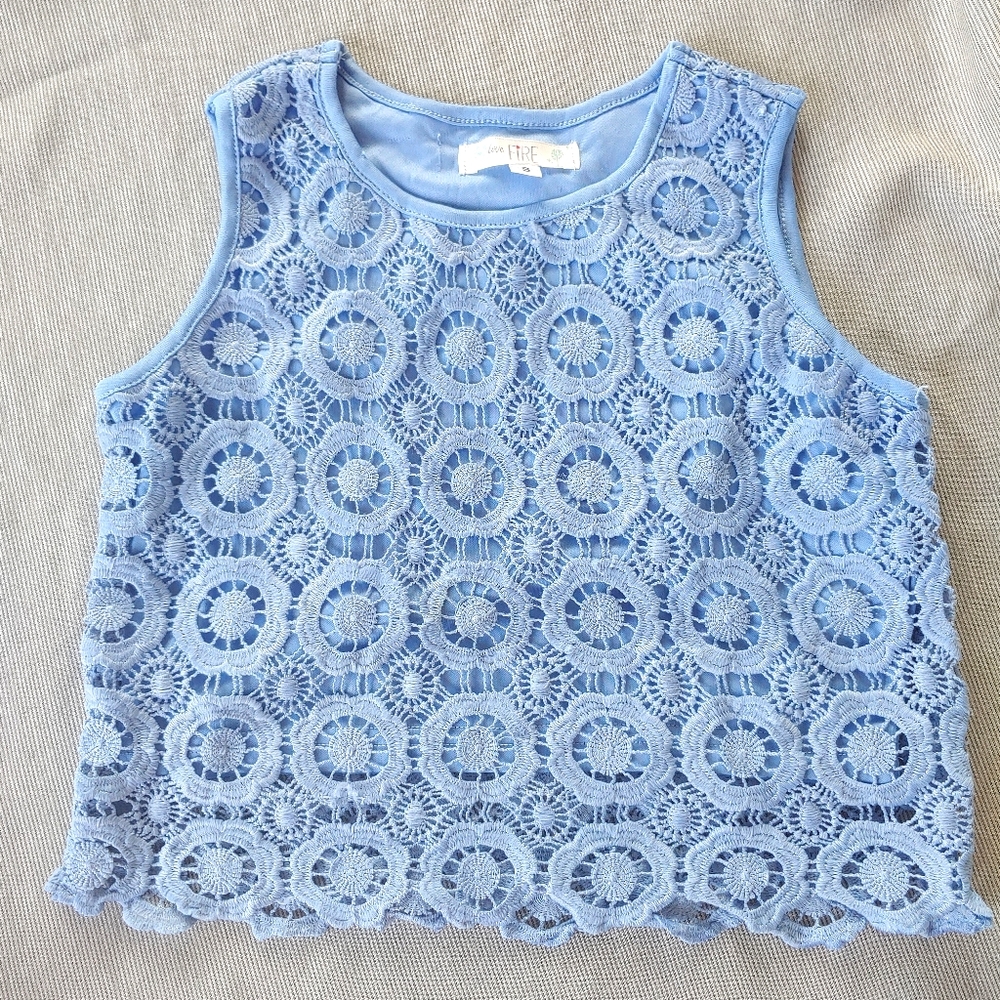 love FIRE Embroidered Blouse